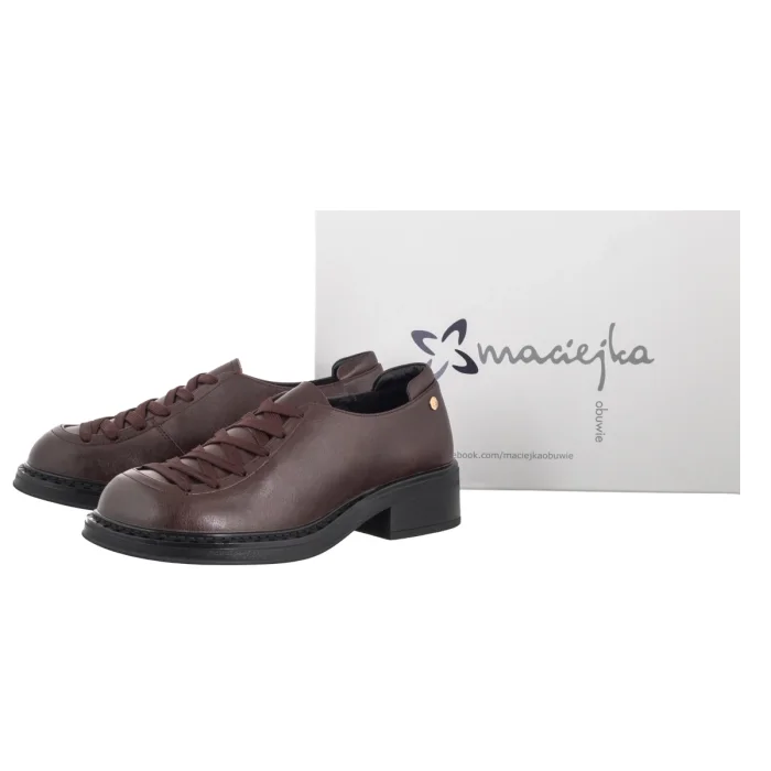 Półbuty Maciejka Brązowe K7822-02/00-1 – zdjęcie 6