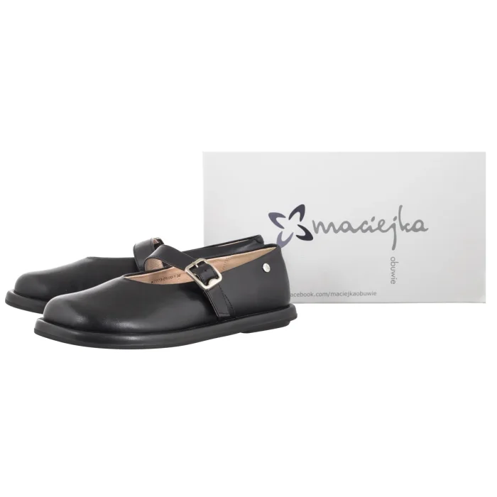 Półbuty Maciejka Czarne K7773-01/00-1 – zdjęcie 6