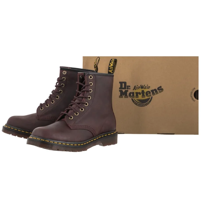 Glany Dr. Martens 1460 Crazy Horse Cherry Red 11822609 – zdjęcie 6