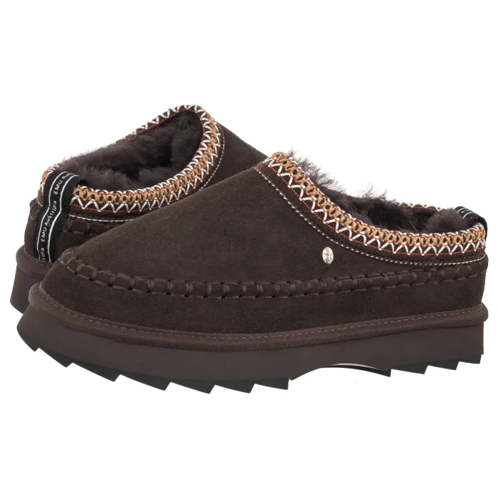 Kapcie EMU Australia Sharky Adventure Scuff Chocolate W13239 – zdjęcie 1