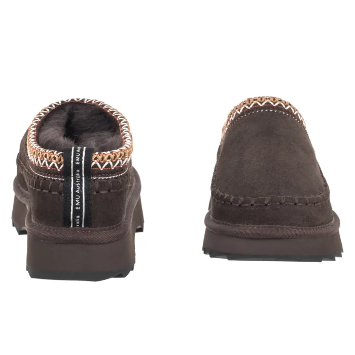 Kapcie EMU Australia Sharky Adventure Scuff Chocolate W13239 – zdjęcie 4