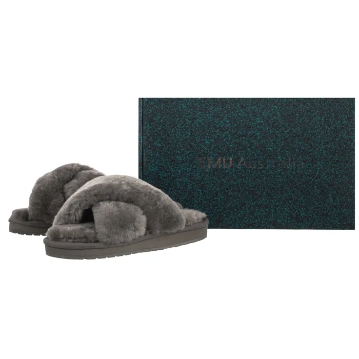 Klapki EMU Australia Kendall Comfort Charcoal W13236 – zdjęcie 6