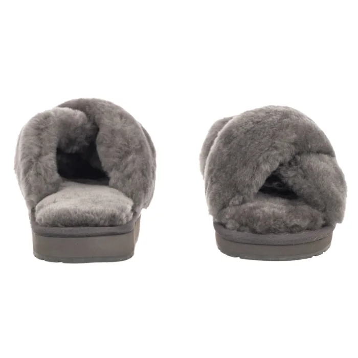 Klapki EMU Australia Kendall Comfort Charcoal W13236 – zdjęcie 4