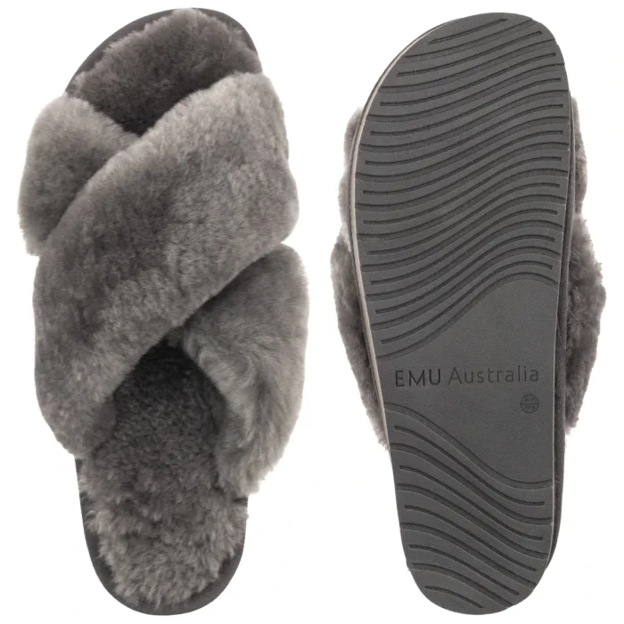 Klapki EMU Australia Kendall Comfort Charcoal W13236 – zdjęcie 5