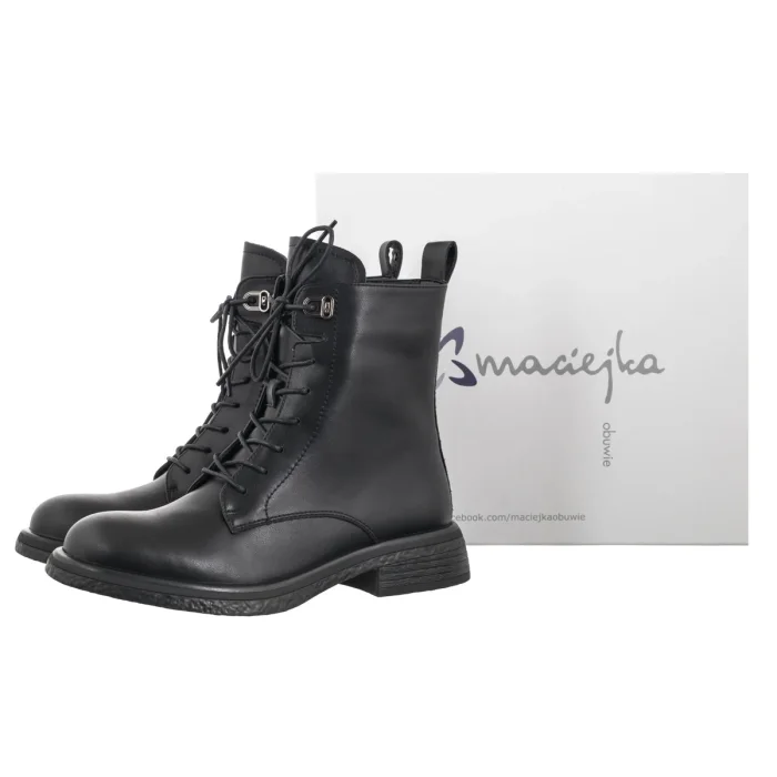 Botki Maciejka Czarne K7751-01/00-7 – zdjęcie 6