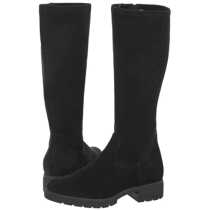Kozaki Caprice Czarne 9-25536-47 044 Black Stretch – zdjęcie 1