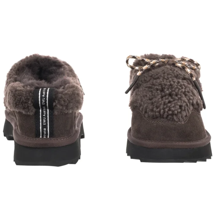 Kapcie EMU Australia Hayley Chocolate W13337 – zdjęcie 4