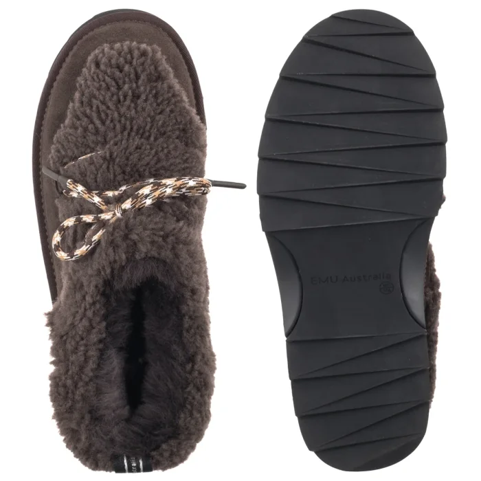 Kapcie EMU Australia Hayley Chocolate W13337 – zdjęcie 5