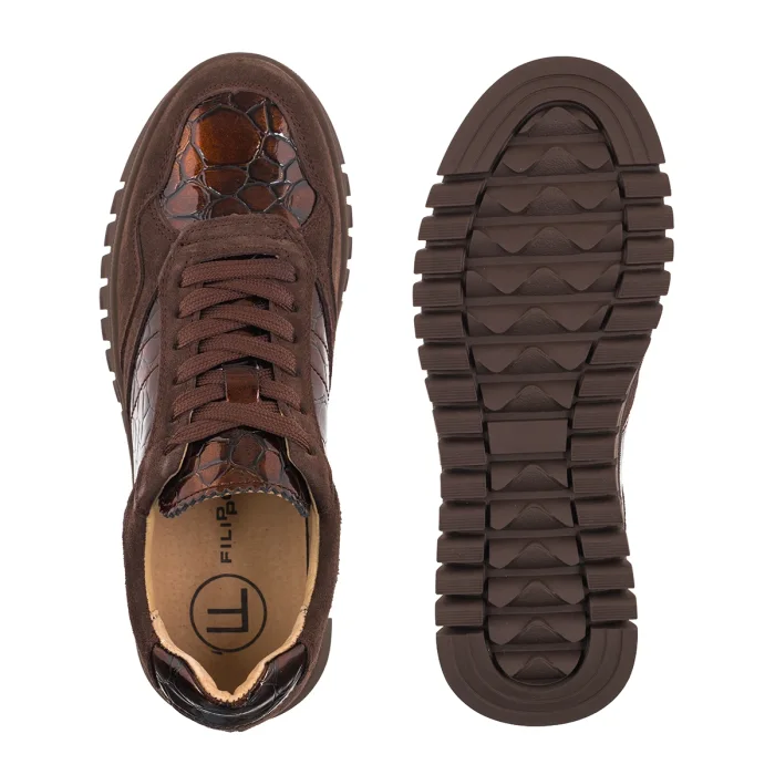 Sneakersy Filippo Brązowe DP8103/26 D BR – zdjęcie 5