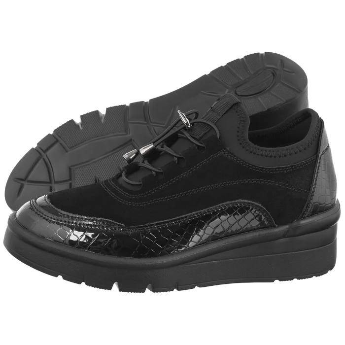Półbuty Filippo Czarne DB8106/26 BK – zdjęcie 1