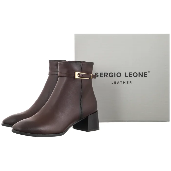 Botki Sergio Leone Brązowe BT 34 S – zdjęcie 6