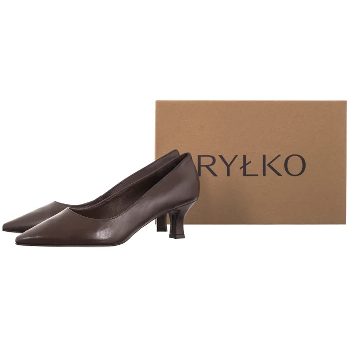 Czółenka Ryłko Brązowe C5200___ _7TW – zdjęcie 6