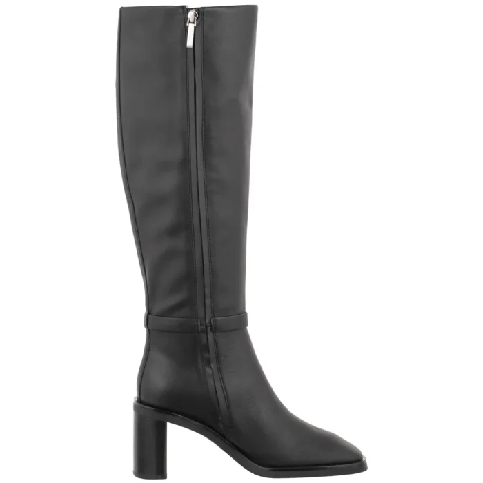 Kozaki Calvin Klein Block Heel High Boot Lth Hdw Triple Black HW0HW03178 0GJ – zdjęcie 3
