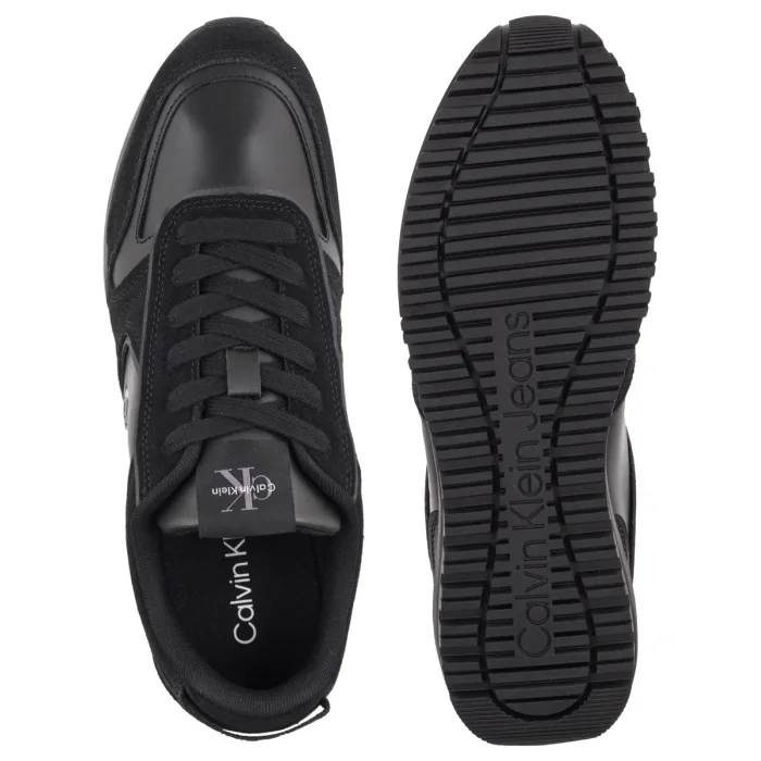 Sneakersy Calvin Klein Toothy Runner Irregular Lines Triple Black YM0YM01461 0GJ – zdjęcie 5