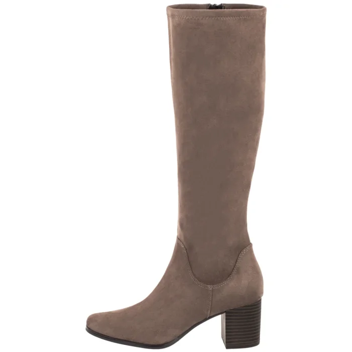 Kozaki Caprice Beżowe 9-25503-45 306 Cafe Stretch Vegan – zdjęcie 2