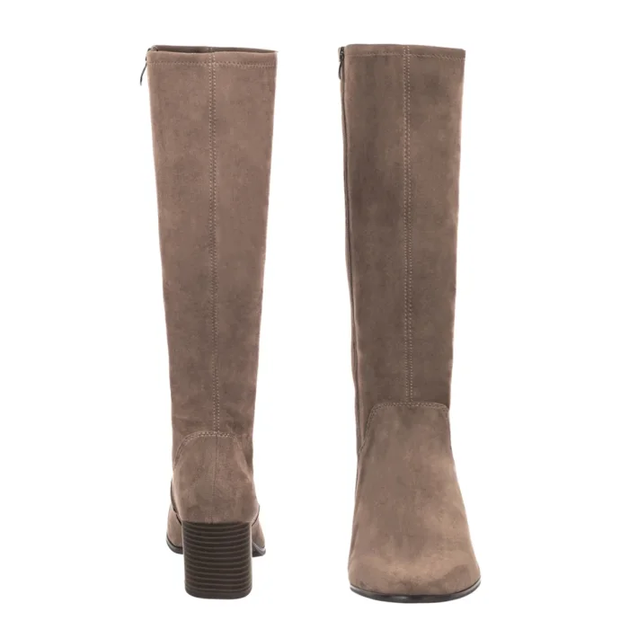 Kozaki Caprice Beżowe 9-25503-45 306 Cafe Stretch Vegan – zdjęcie 4