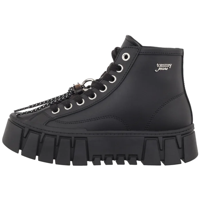 Sneakersy Tommy Hilfiger Tjw Platform Sneaker Leather Mc Black EN0EN03133 BDS – zdjęcie 2