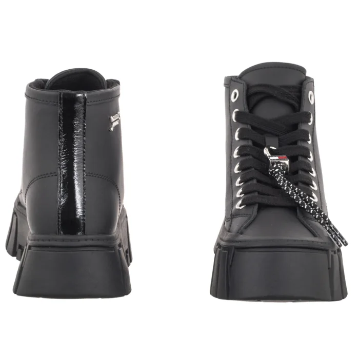 Sneakersy Tommy Hilfiger Tjw Platform Sneaker Leather Mc Black EN0EN03133 BDS – zdjęcie 4