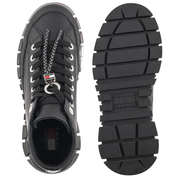 Sneakersy Tommy Hilfiger Tjw Platform Sneaker Leather Mc Black EN0EN03133 BDS – zdjęcie 5