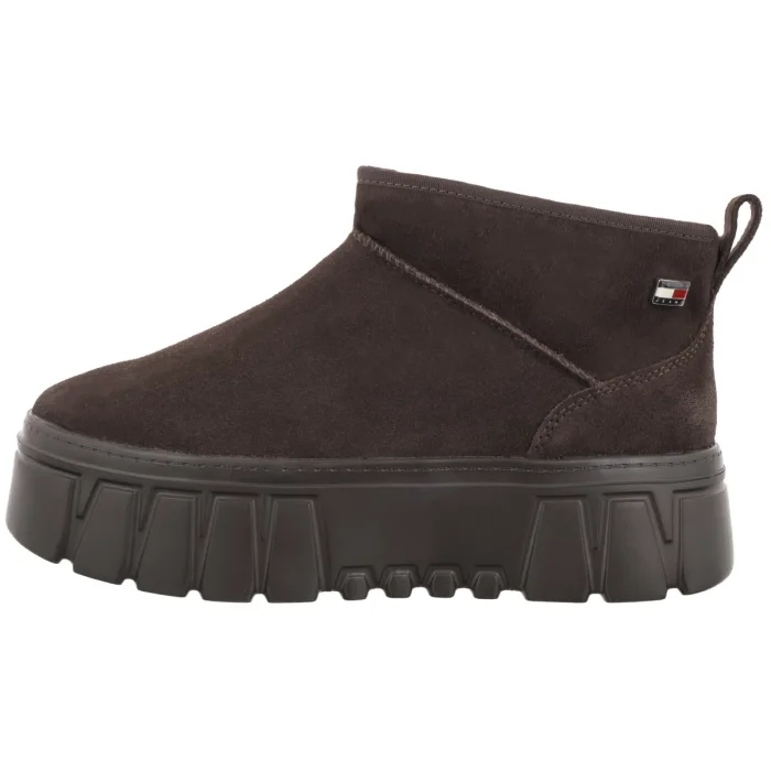 Śniegowce Tommy Hilfiger Tjw Suede Platform Boots WL Deep Brown EN0EN03158 GT3 – zdjęcie 2
