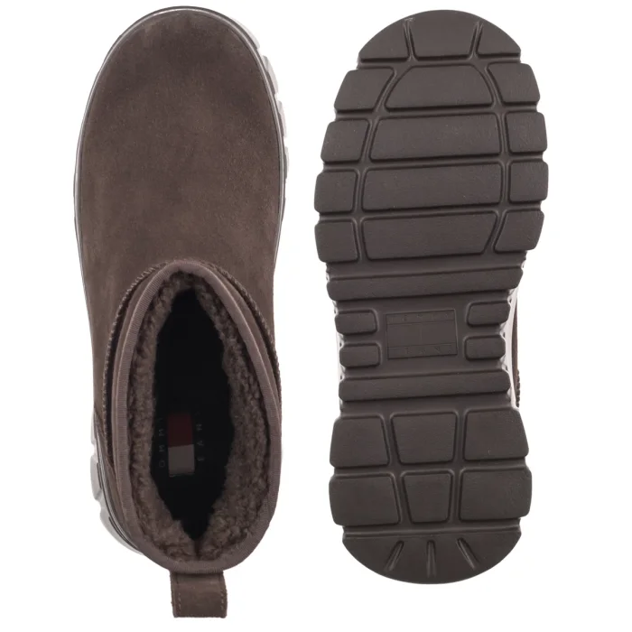 Śniegowce Tommy Hilfiger Tjw Suede Platform Boots WL Deep Brown EN0EN03158 GT3 – zdjęcie 5