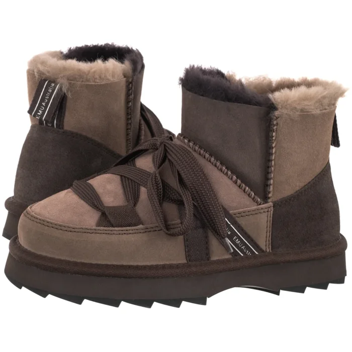 Botki EMU Australia Blurred Micro Patchwork Chocolate W13195 – zdjęcie 1