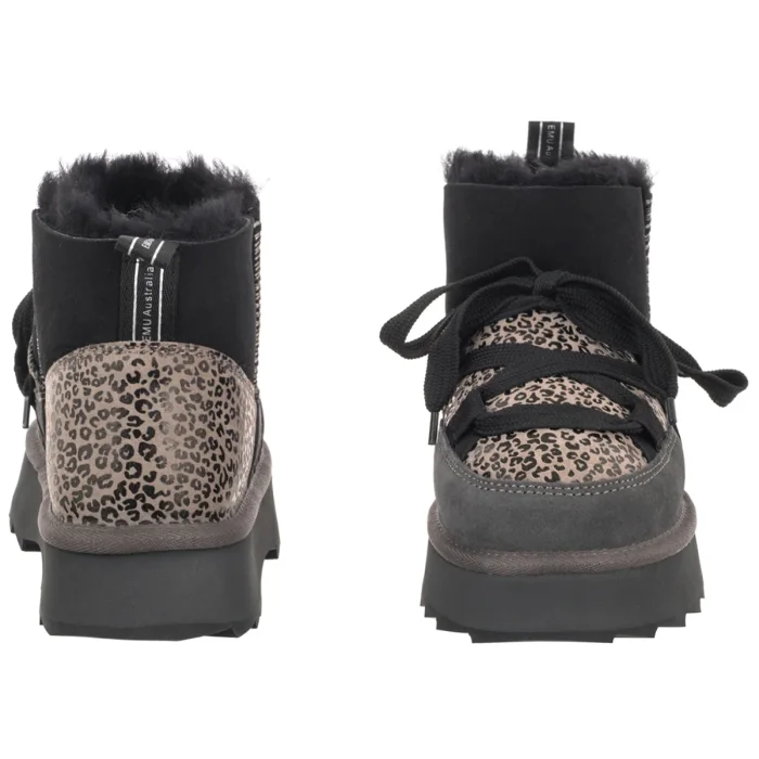 Śniegowce EMU Australia Blurred Micro Patchwork Leo Charcoal W13332 – zdjęcie 4