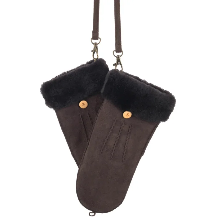 Rękawiczki EMU Australia Montana Mittens Chocolate W7019 – zdjęcie 2