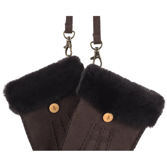 Rękawiczki EMU Australia Montana Mittens Chocolate W7019 – zdjęcie 3