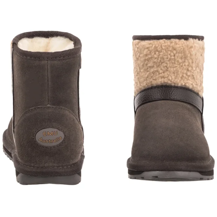 Śniegowce EMU Australia Madden Mini Chocolate K13346 – zdjęcie 4