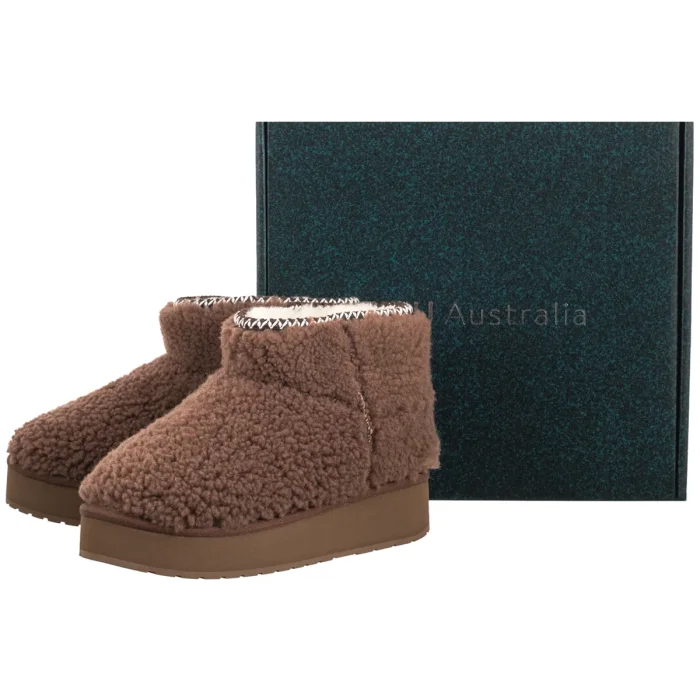 Botki EMU Australia Stinger Micro Flatform Teddy Oak W13187 – zdjęcie 6