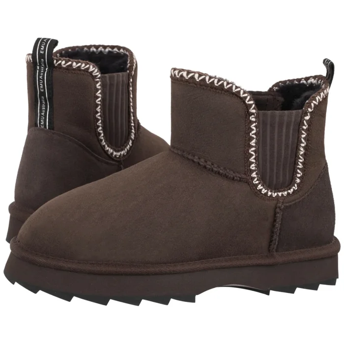 Botki EMU Australia Higgie Chocolate W13198 – zdjęcie 1