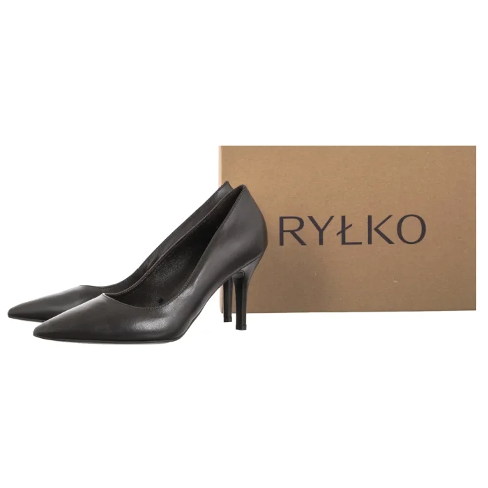Szpilki Ryłko Brązowe F8200___ _2TY – zdjęcie 6