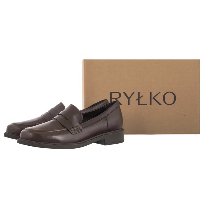 Mokasyny Ryłko Brązowe M2S16___ __20 – zdjęcie 6