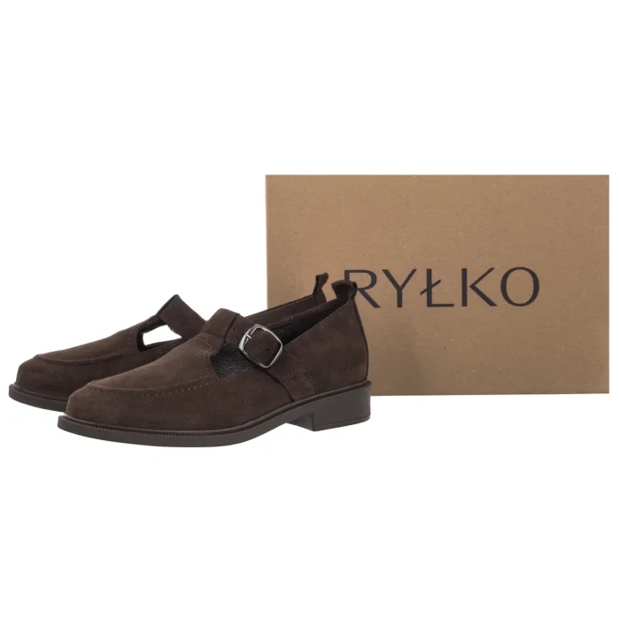 Mokasyny Ryłko Brązowe M2S25___ __8D – zdjęcie 6
