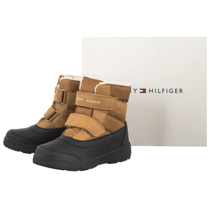 Śniegowce Tommy Hilfiger Functional Bootie Black/Camel T1XD-35302-1973 A032 – zdjęcie 6