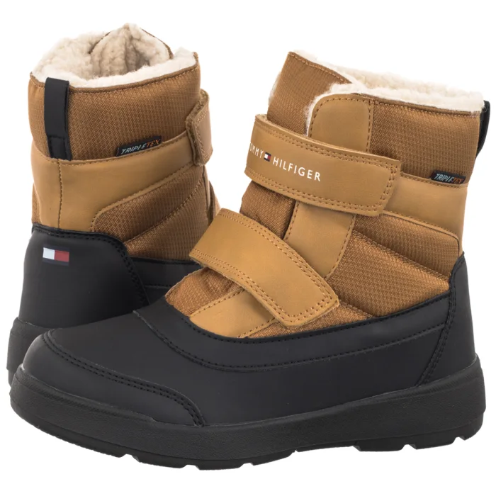 Śniegowce Tommy Hilfiger Functional Bootie Black/Camel T1XD-35302-1973 A032 – zdjęcie 1