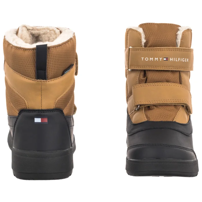 Śniegowce Tommy Hilfiger Functional Bootie Black/Camel T1XD-35302-1973 A032 – zdjęcie 4