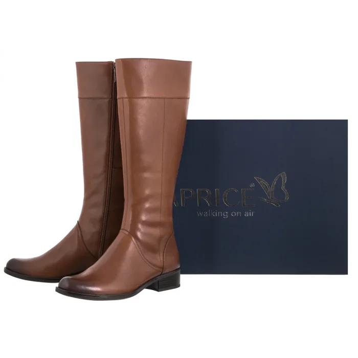 Oficerki Caprice Koniakowe 9-25511-41 303 Cognac Nappa – zdjęcie 6