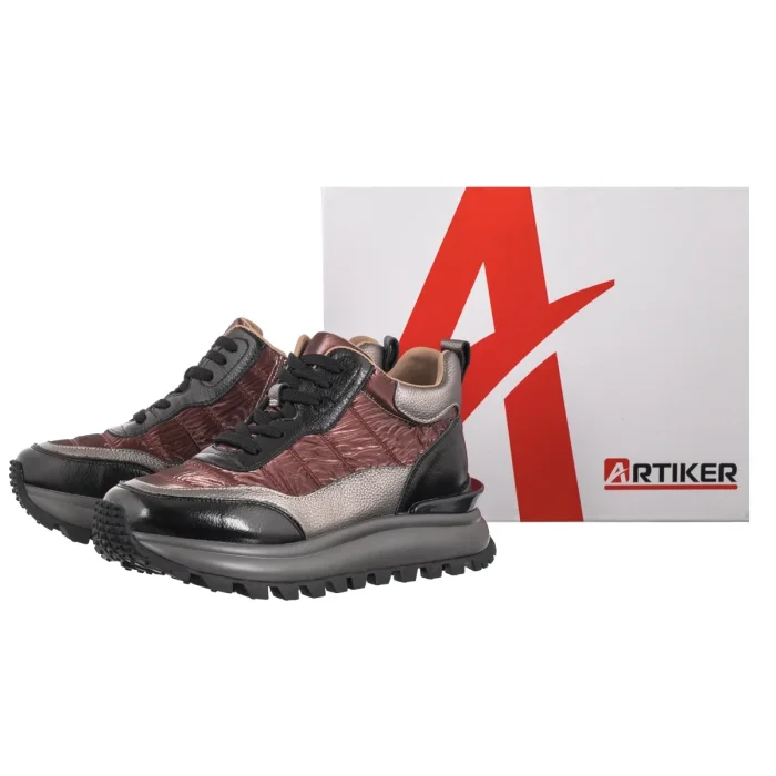 Sneakersy Artiker Brązowe/Czarne 59C0060 – zdjęcie 6