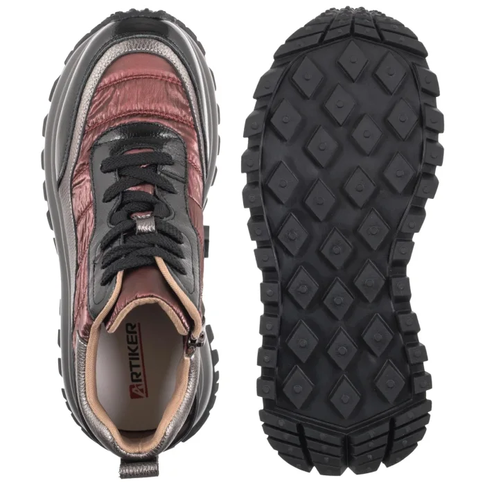 Sneakersy Artiker Brązowe/Czarne 59C0060 – zdjęcie 5