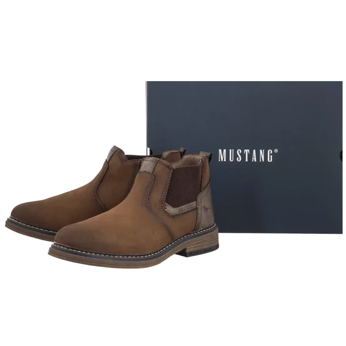 Botki Mustang Brązowe 36M0071001 – zdjęcie 6