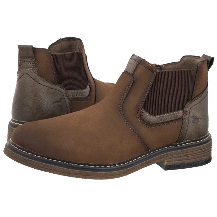 Botki Mustang Brązowe 36M0071001 – zdjęcie 1