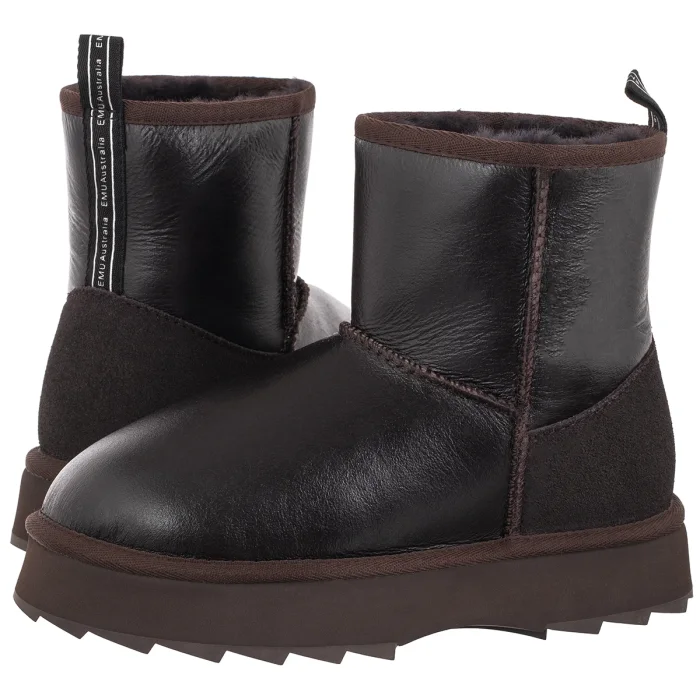 Śniegowce EMU Australia Sharky Mini Town Flatform Chocolate W13340 – zdjęcie 1