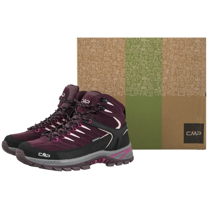 Buty Trekkingowe CMP Kids Rigel 2.0 Mid Wp Trekking Shoes 3Q19364J36CZ Black Berry-Amaranto – zdjęcie 6