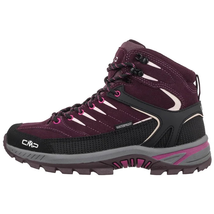 Buty Trekkingowe CMP Kids Rigel 2.0 Mid Wp Trekking Shoes 3Q19364J36CZ Black Berry-Amaranto – zdjęcie 2