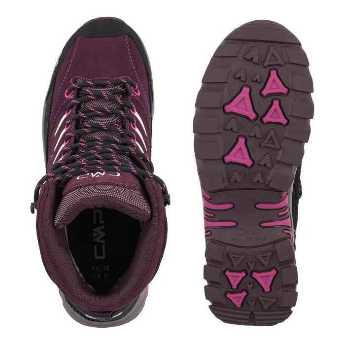 Buty Trekkingowe CMP Kids Rigel 2.0 Mid Wp Trekking Shoes 3Q19364J36CZ Black Berry-Amaranto – zdjęcie 5