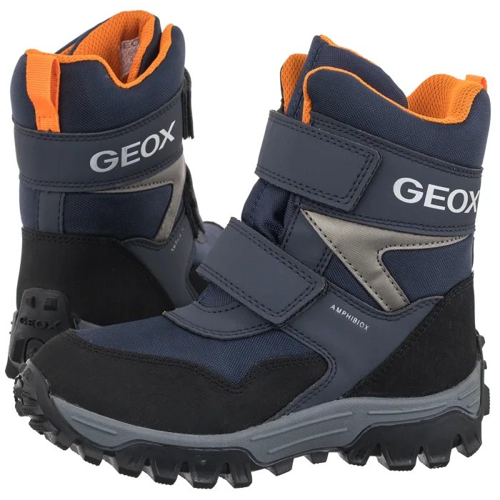 Śniegowce Geox J Himalaya B.B Abx E - Nyl+Dbk Navy J46FRE 0FU50 C0659 – zdjęcie 1