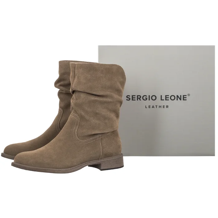 Botki Sergio Leone Brązowe BT-19-S – zdjęcie 6