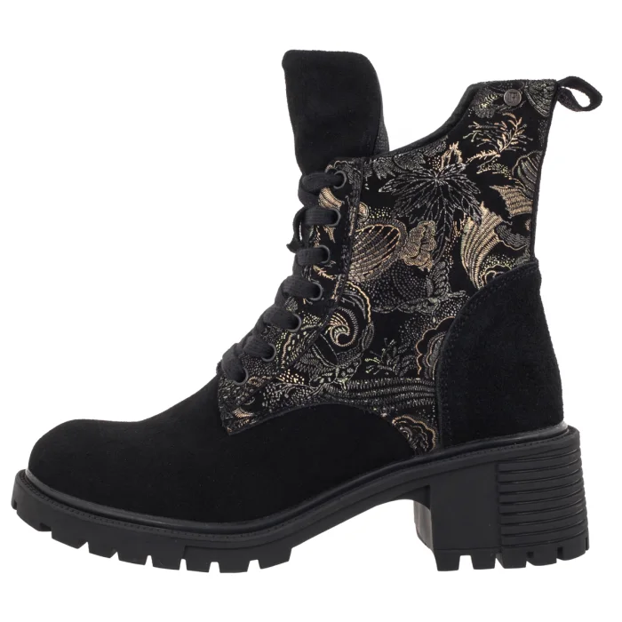 Botki Filippo Czarne DBT8021/26 BK GO – zdjęcie 2